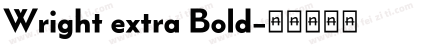 Wright extra Bold字体转换